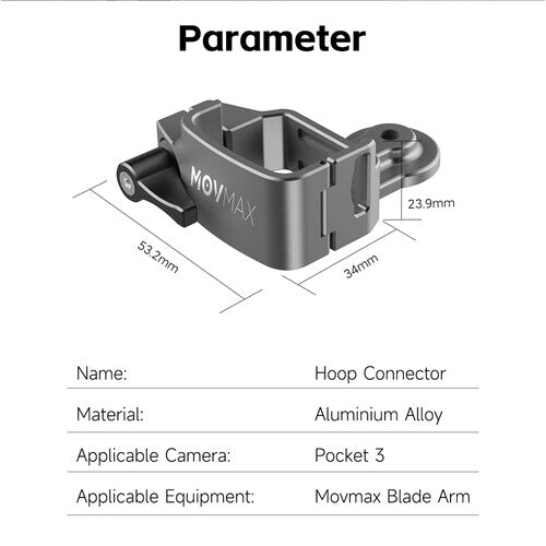 MOVMAX Hoop Connector for DJI Pocket 3