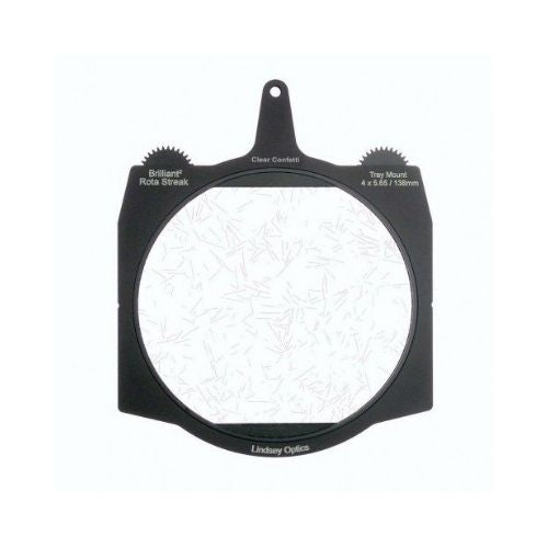 LINDSEY OPTICS - Brilliant² 6.6x6.6" Rota-Streak™ CLEAR Swirl