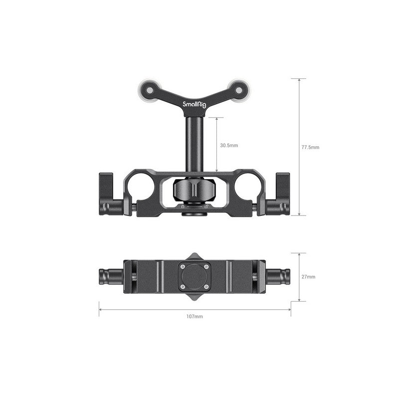 SmallRig 2727 - 15mm LWS Universal Rod Mount Lens Support