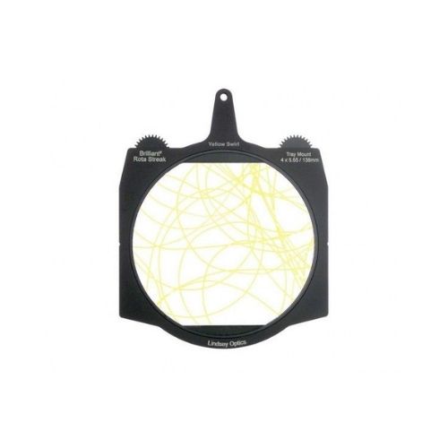 LINDSEY OPTICS - Brilliant² 6.6x6.6" Rota-Streak™ YELLOW Swirl