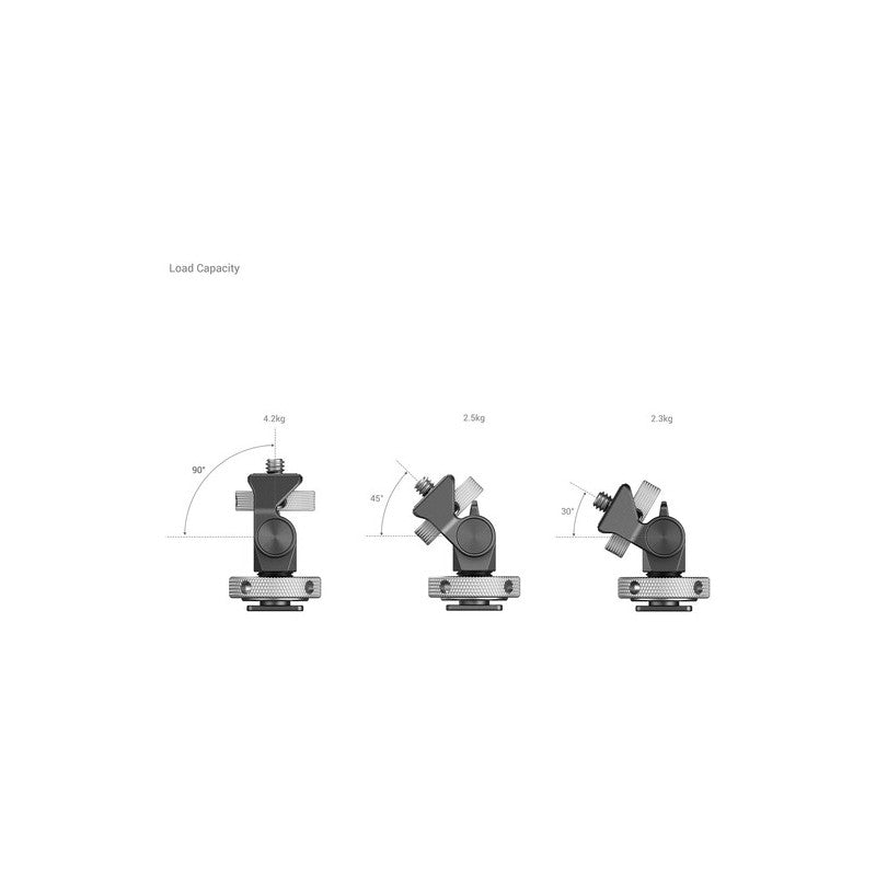 Support de moniteur réglable pivotant et inclinable avec monture à sabot froid