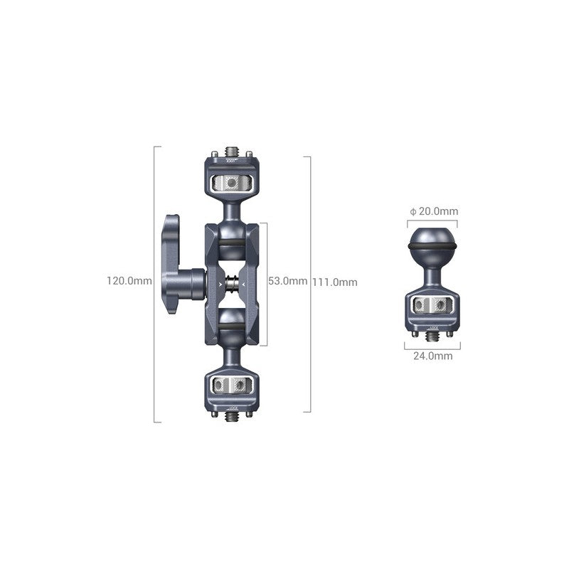 SmallRig 3873 - Articulating Arm with Dual Ball Heads (vis 1/4"-20)