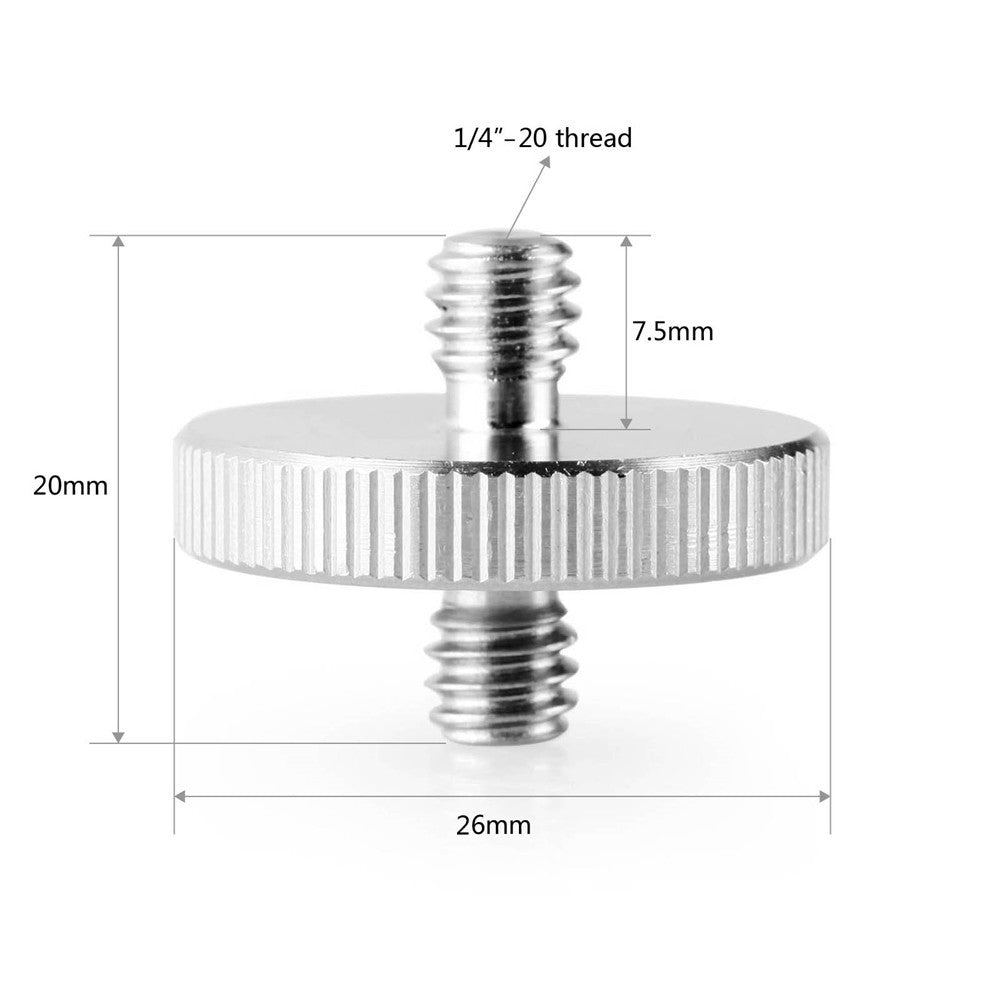 SmallRig 859 BIG Double Head Stud with 1/4" to 1/4" thread