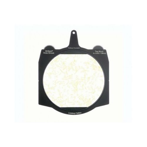 LINDSEY OPTICS - Brilliant² 4x5.65" Rota-Streak™ YELLOW Confetti