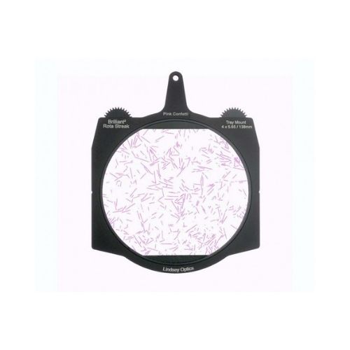 LINDSEY OPTICS - Brilliant² 4x5.65" Rota-Streak™ PINK Confetti