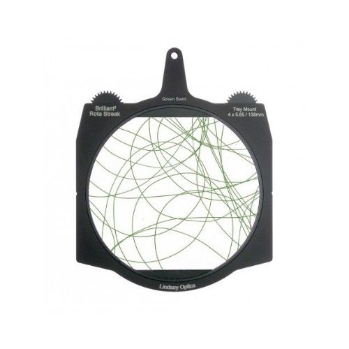 LINDSEY OPTICS - Brilliant² 4x5.65" Rota-Streak™ GREEN Swirl