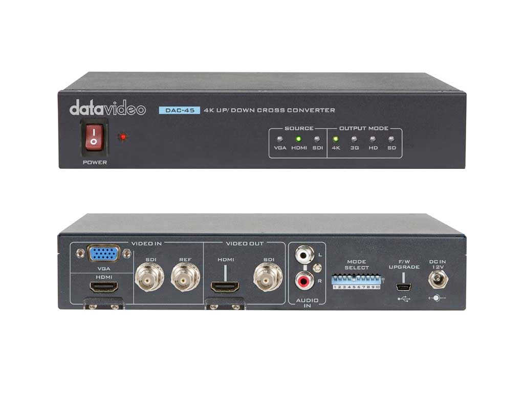 DataVideo DAC-45 (convertisseur 3G SDI et HDMI - 4K UP/DOWN/CROSS)