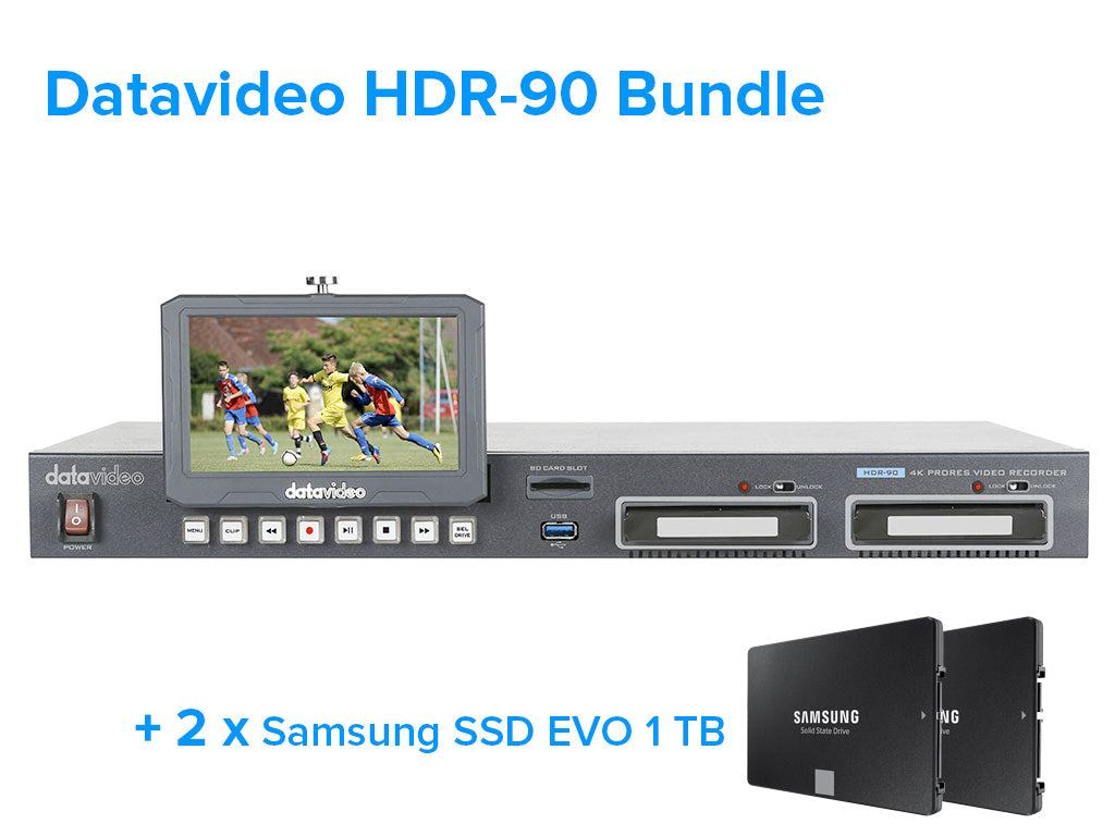 DataVideo HDR-90 (4K Recorder-Bundle)