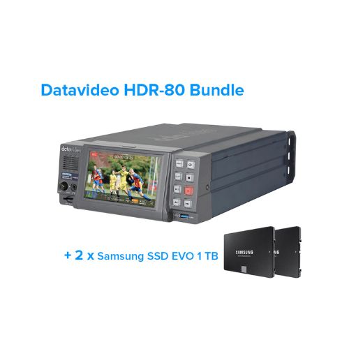 DataVideo HDR-80 (4K Recorder-Bundle)