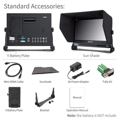 SEETEC Monitor P133-9HSD-RM 13.3 inch Rack Mount M..