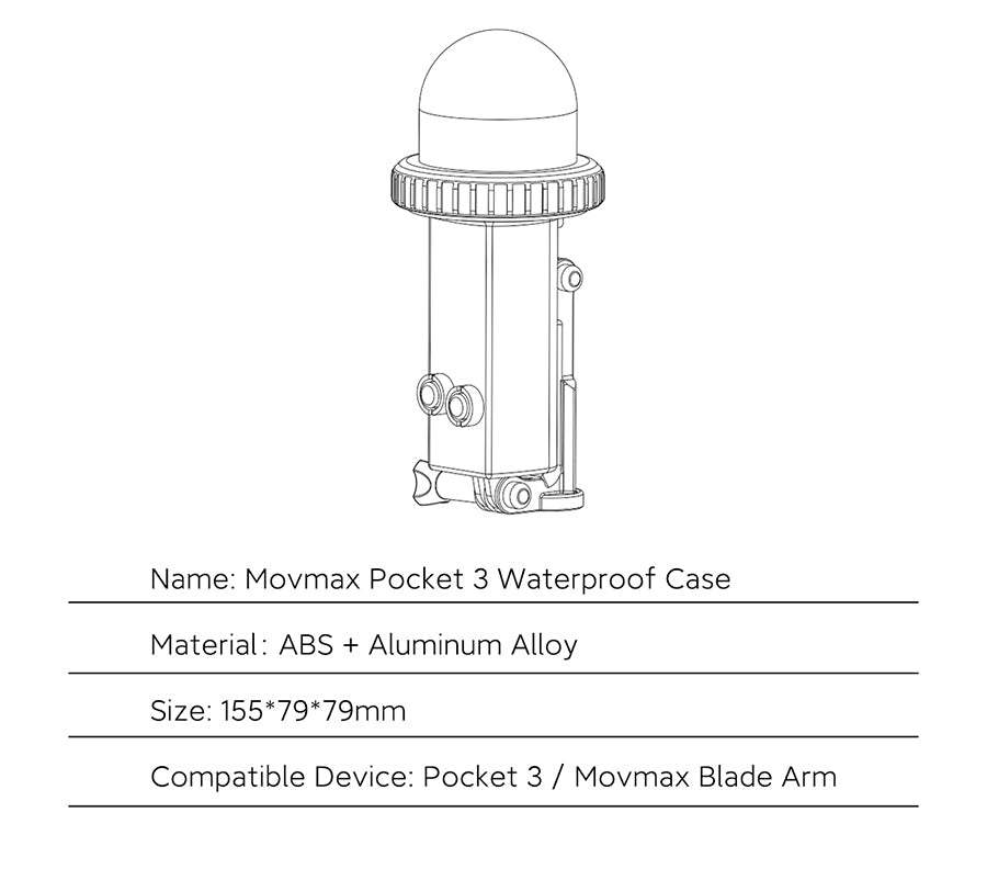 Movmax Pocket 3 Waterproof Case