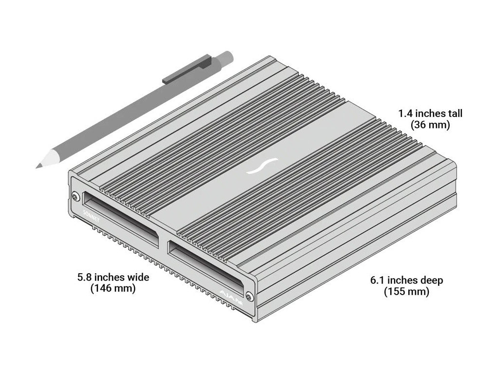 Sonnet SF3 Series - AJA Pak Media Thunderbolt Pro Card Reader