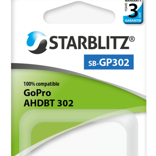 Starblitz - Compatible battery GoPro AHDBT-302