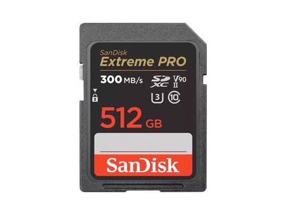 SanDisk SD Extreme Pro 512GB UHS-II 300MB/s V90