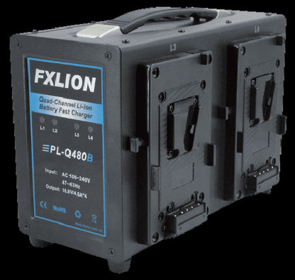 FXLION - Chargeur rapide V-Mount 4 canaux