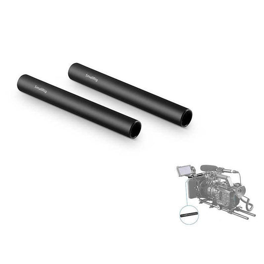 SmallRig 1049 - Ø15mm Black Aluminum Alloy Rod 4" - 3.6.9 Univisual