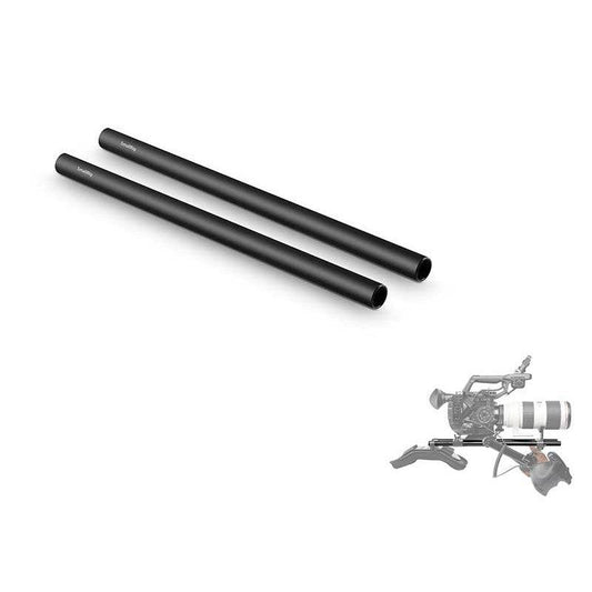 SmallRig 1053 - Ø15mm Black Aluminum Alloy Rod 12" - 3.6.9 Univisual