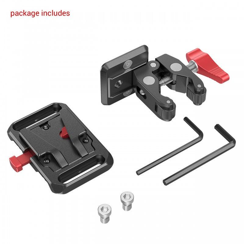 SmallRig 2989 - Mini V Mount Battery Plate with Crab-Shaped Clamp - 3.6.9 Univisual