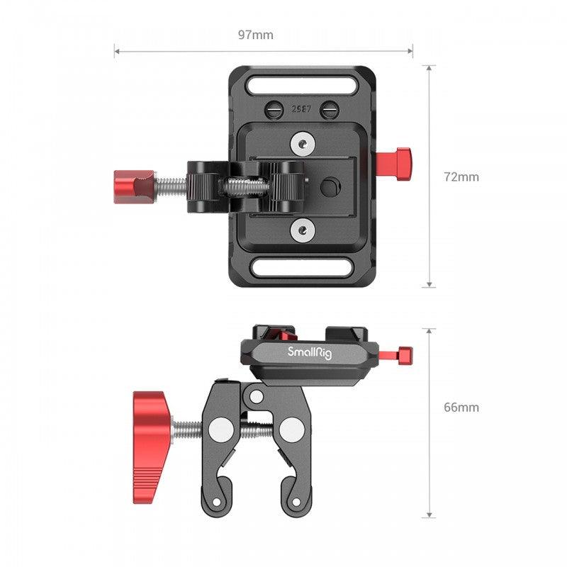 SmallRig 2989 - Mini V Mount Battery Plate with Crab-Shaped Clamp - 3.6.9 Univisual