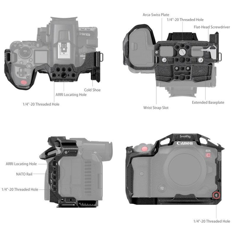 SmallRig 3890 - Canon EOS R5 / R6 / R5C "Black Mamba" Camera Cage - 3.6.9 Univisual