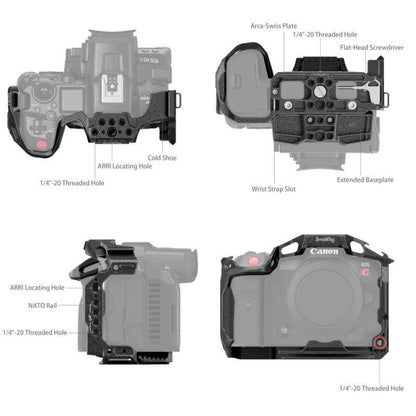 SmallRig 3890 - Canon EOS R5 / R6 / R5C "Black Mamba" Camera Cage - 3.6.9 Univisual