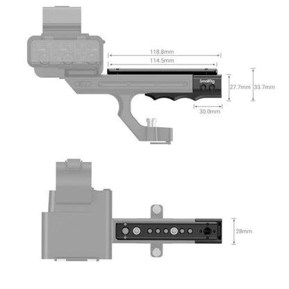 SmallRig MD3490 - Sony FX3 XLR Handle Extension Rig - 3.6.9 Univisual