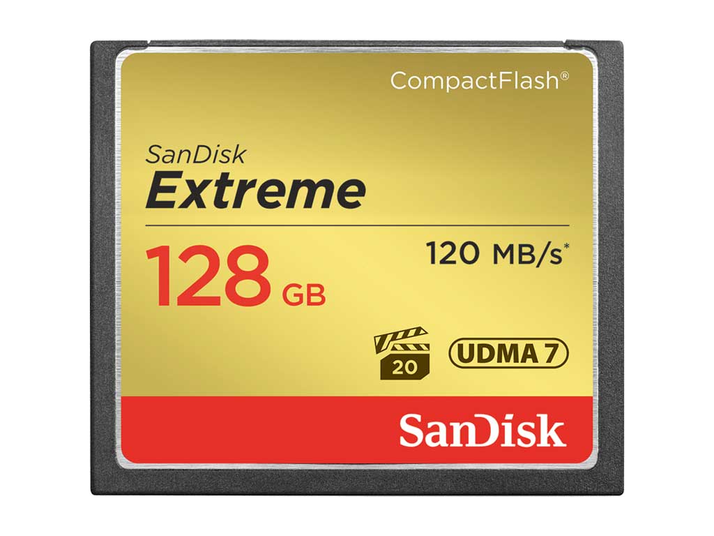 SanDisk Compact Flash Extreme 128Go 120Mo/s