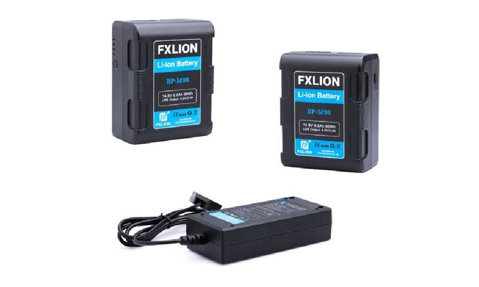 FXLION - Kit 2 BP-M98 + chargeur de voyage double