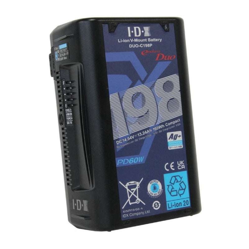 IDX Batterie Li-Ion V-mount 14.5V 193Wh avec Digital Data