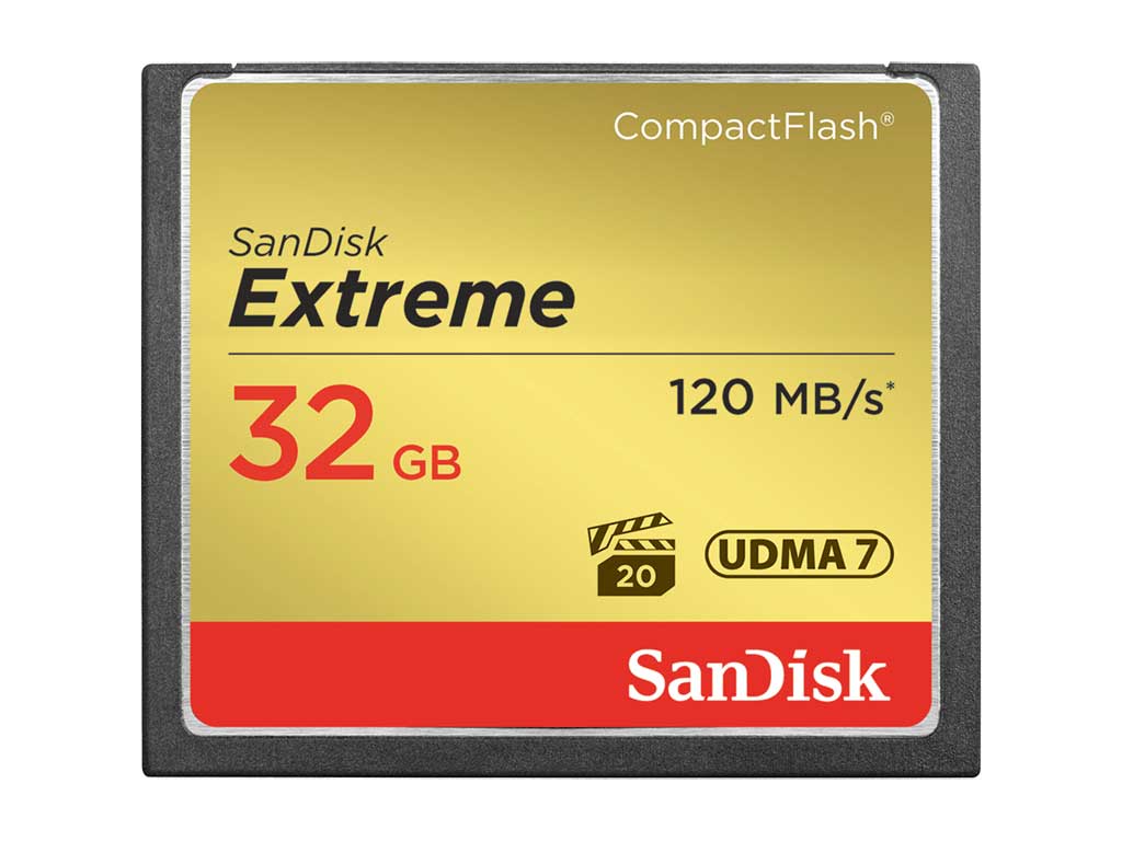 SanDisk Compact Flash Extreme 32Go 120Mo/s