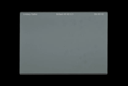 LINDSEY OPTICS - 4" x 5.650" Brilliant FS IR ND 0.3 Filter with Anti-Reflection Coating