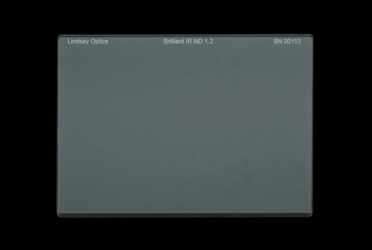 LINDSEY OPTICS - 4" x 5.650" Brilliant FS IR ND 1.2 Filter with Anti-Reflection Coating