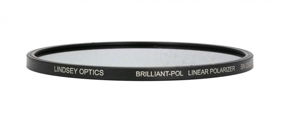 LINDSEY OPTICS - 4.5" Round Brilliant-Pol Linear Polarizer with Anti-Reflection Coating