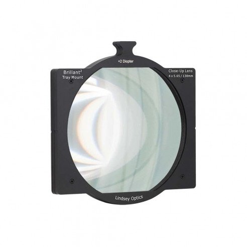 LINDSEY OPTICS - 4"x5.65" +1/2 Diopter Brilliant² Tray Mount Close-Up Lens