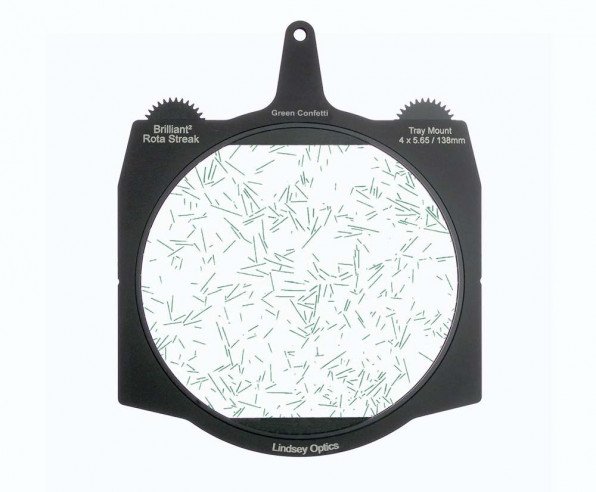 LINDSEY OPTICS - Brilliant² 4x5.65" Rota-Streak™ GREEN Confetti