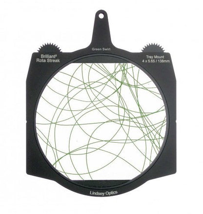 LINDSEY OPTICS - Brilliant² 4x5.65" Rota-Streak™ GREEN Swirl