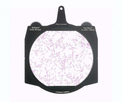 LINDSEY OPTICS - Brilliant² 4x5.65" Rota-Streak™ PINK Confetti