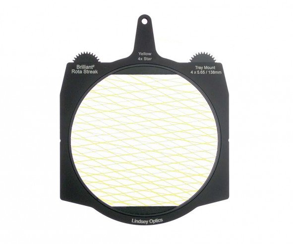 LINDSEY OPTICS - Brilliant² 4x5.65" Rota-Streak™ YELLOW 4 Point Star