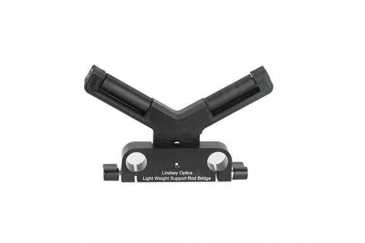 LINDSEY OPTICS - Lightweight Support Rod Bridge with V-Block