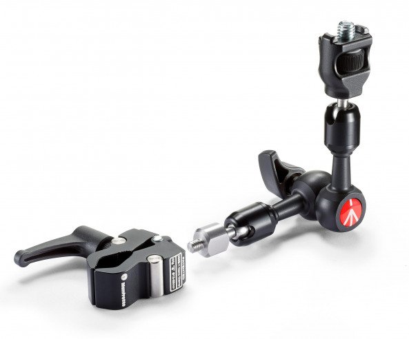 MANFROTTO - Micro Variable Friction Arm, Anti-Rotation Attachment, Clamp