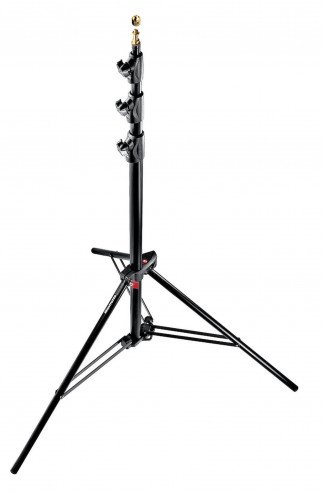 MANFROTTO - Master Lighting Stand, Aluminium, Air Cushioned, Black