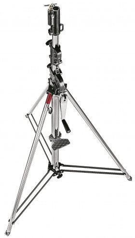 MANFROTTO - Geared Wind-Up Stand With Safety Release Cable, Chrome Steel