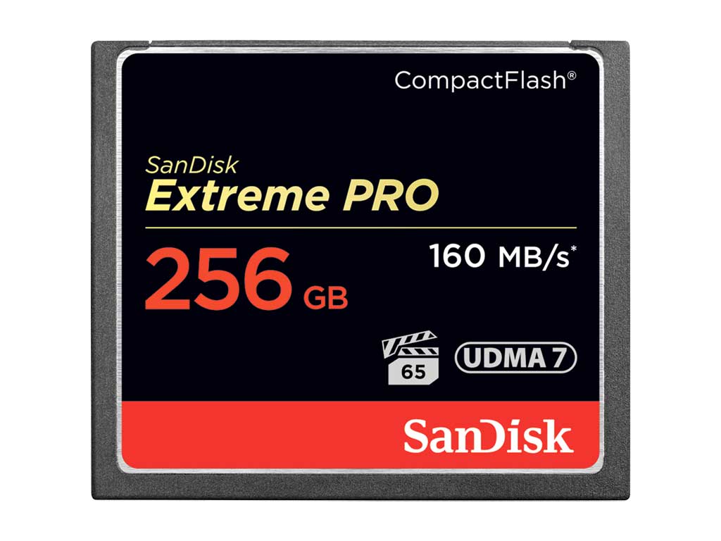 SanDisk Compact Flash Extreme Pro 256Go 160Mo/s