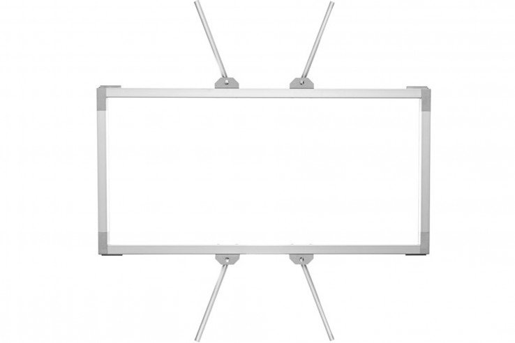 VELVET - Rectangular Rabbit Ears aluminum frame for 2x1 panels